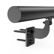 VEVOR 6ft Wall Mounted Stair Handrail Black Aluminum Indoor Outdoor Railing