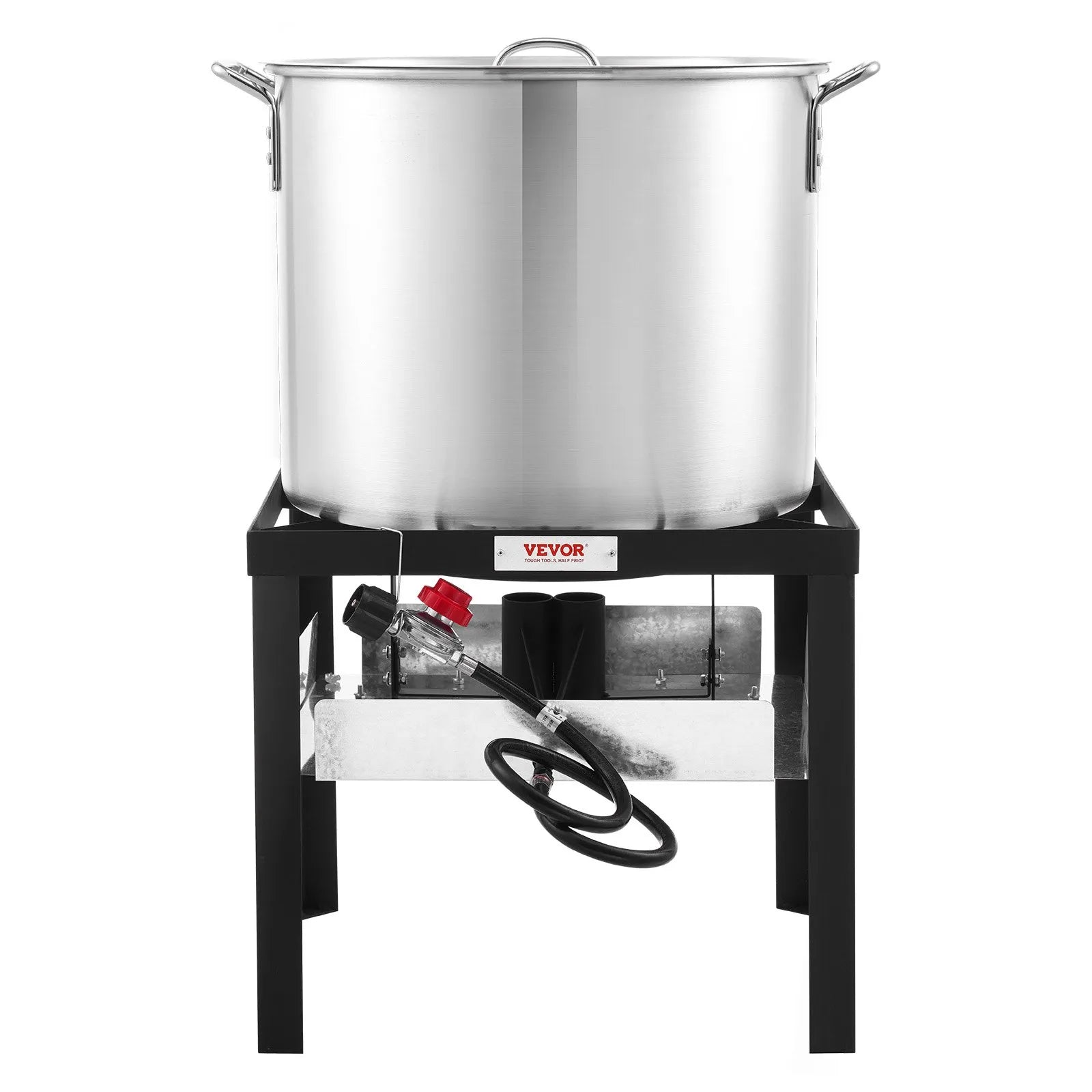 VEVOR 80 Qt Seafood Boiling Kit with Strainer Outdoor Crab Crawfish Cooking Pot