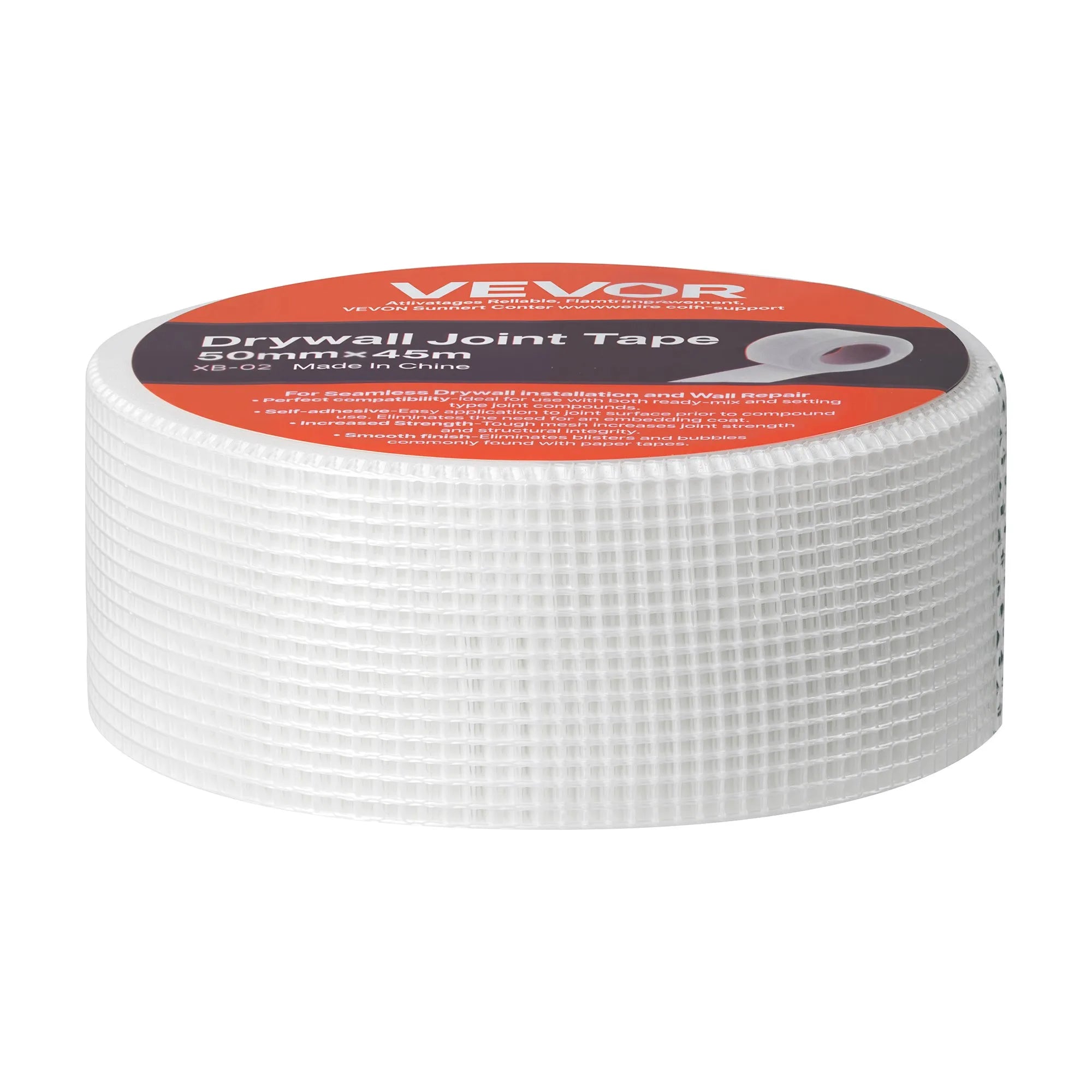 VEVOR 36 Rolls 147.64 ft x 1.97 inch Self-Adhesive Fiberglass Drywall Mesh Tape