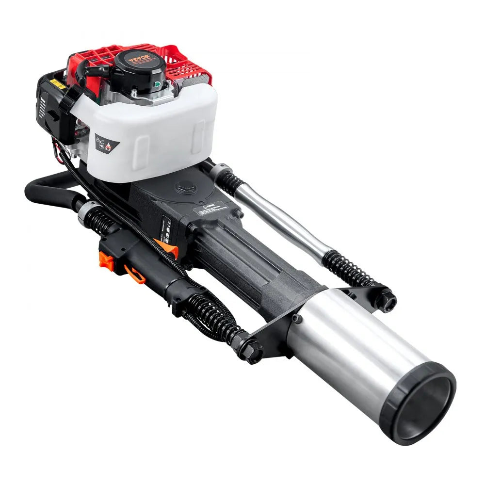 VEVOR 52cc Gas-Powered T Post Driver 2-Stroke Fence Piling Pounder w/ 3 Head