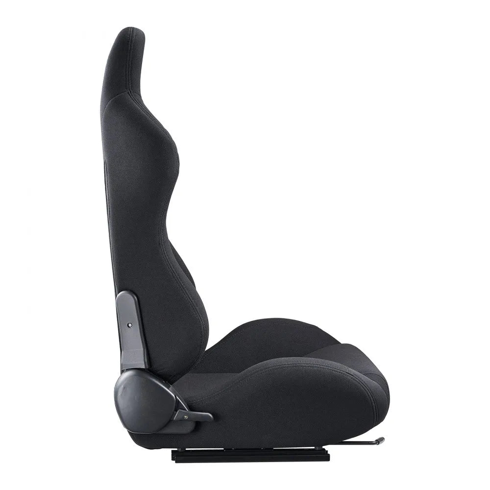 VEVOR 2 Set Racing Seat Adjustable Racing Chair with Polyester Fabric & Slider