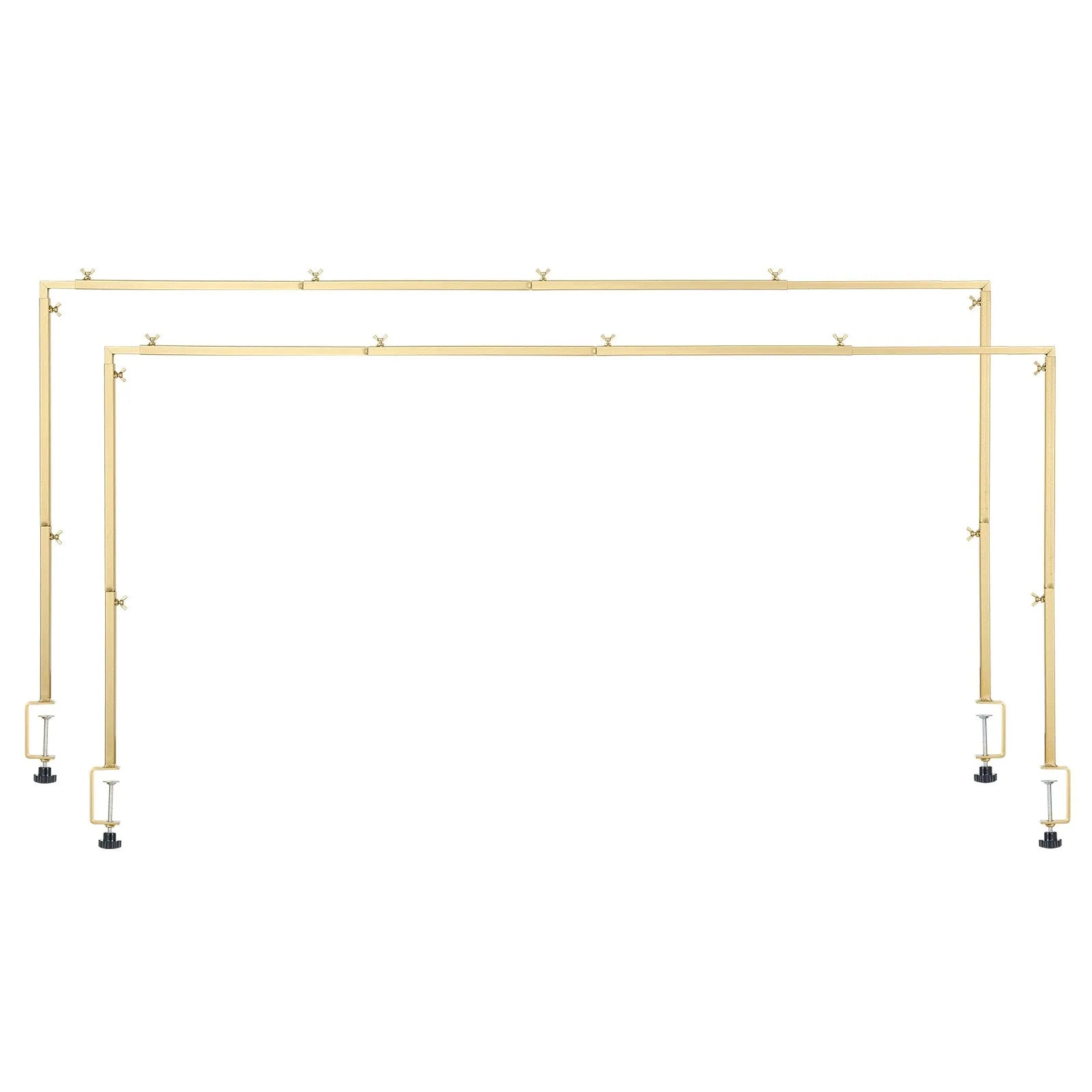 VEVOR 2Pcs Over The Table Rod Stand with Clamp Arch Frame 28-98 in L Adjustable