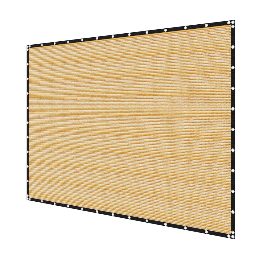 VEVOR 90% Sun Shade Cloth Privacy Screen 12 x 20 ft for Patio Garden (Beige)