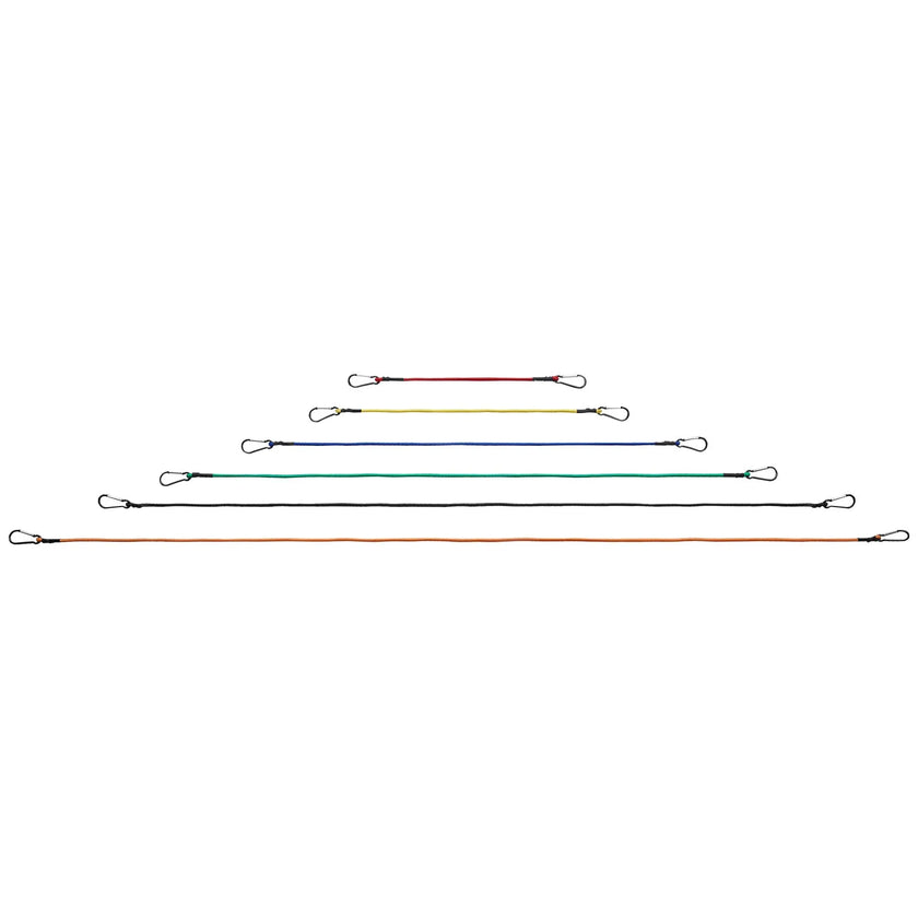 VEVOR 30 Pcs Bungee Cords Set 8mm Heavy Duty Bungee Straps with Steel Carabiners