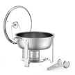 VEVOR 5 Qt 2 Pack Round Chafing Dish Buffet Set Full-Size Pan Stainless Steel