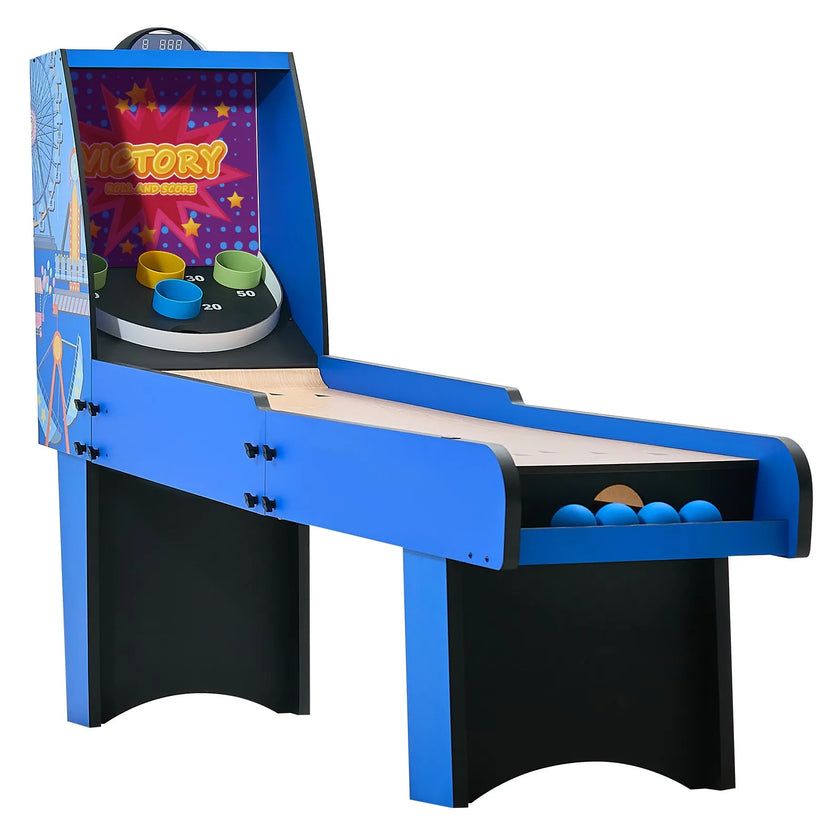 VEVOR 8 ft Roll & Score Arcade Game Table Electronic Scorer Game Room 4 Balls