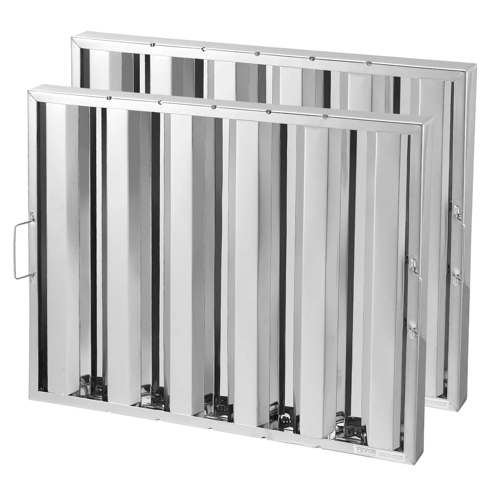VEVOR 24.5Wx19.5H Inch Commercial Hood Filter Range Hood Baffle Stainless Steel