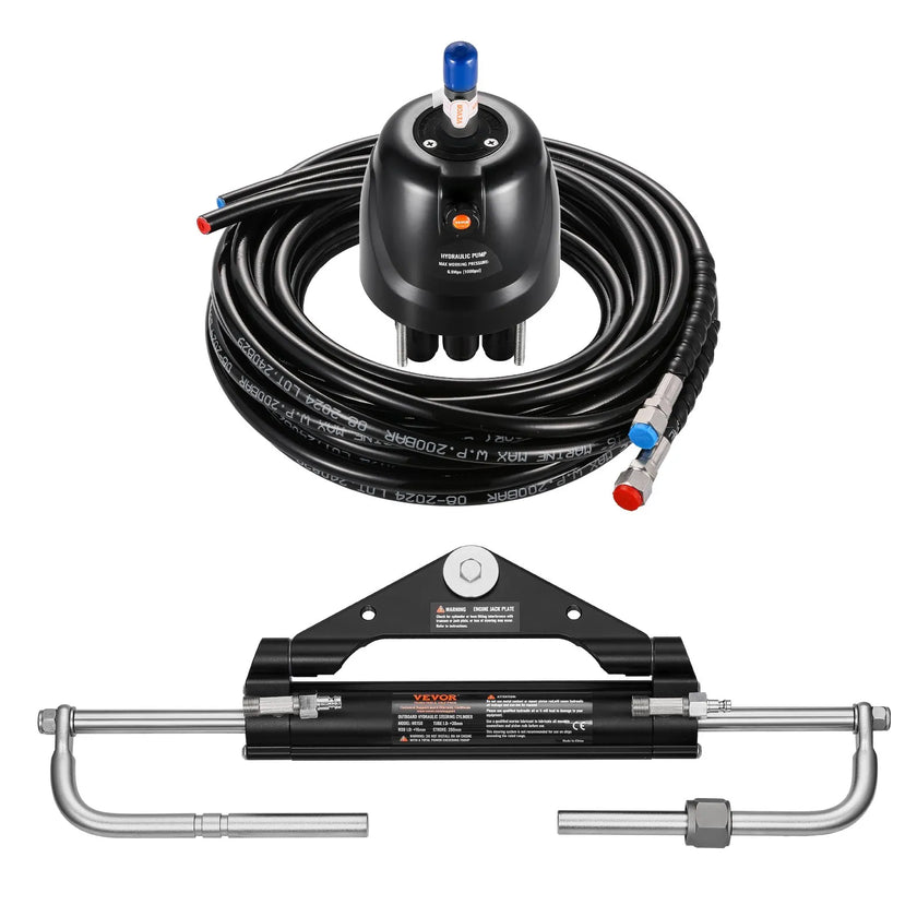 VEVOR 150HP Hydraulic Outboard Steering Kit Marine Boat Hydraulic Steering Kit
