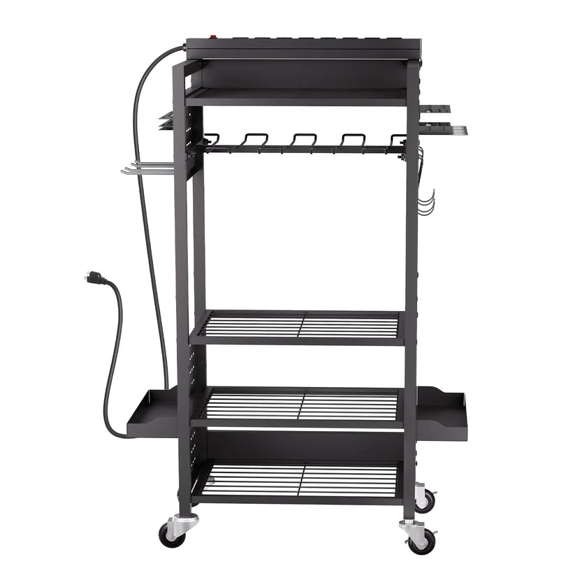 VEVOR 5-tier Tool Organizer Cart with Charging Station Garage Cart on Wheels