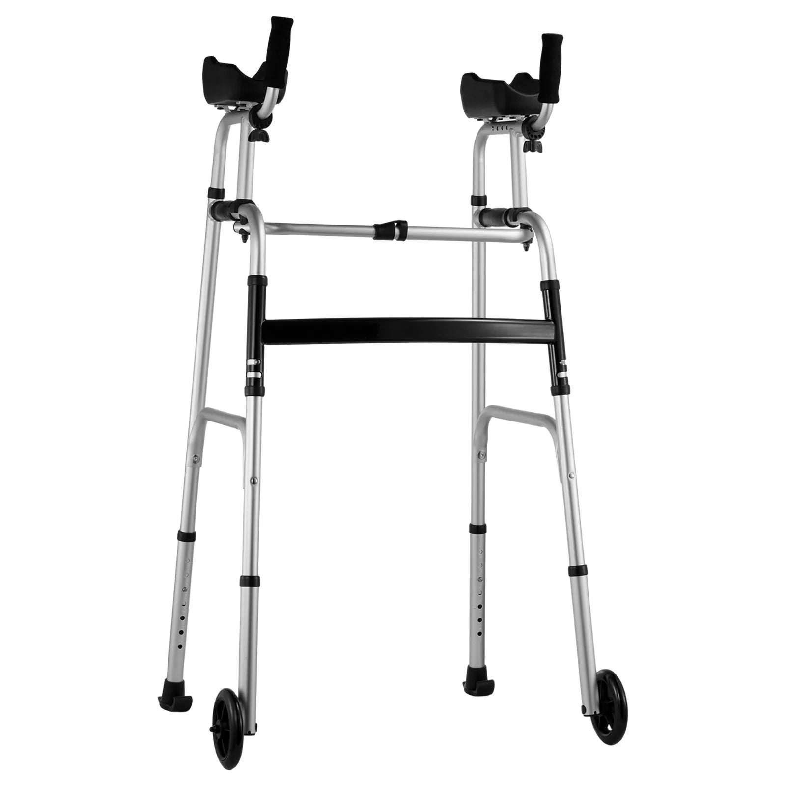 VEVOR 2 in 1 Folding Walker with Armrest Pads & 5