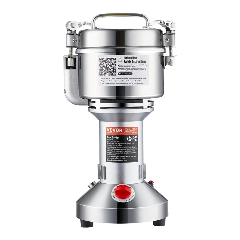 VEVOR 550g Commercial Spice Grinder Electric Grain Mill Grinder High Speed