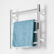 VEVOR 4-Bar Towel Warmer Rack Wall Mounted Heated Towel Rack for Bathroom Silver