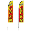 VEVOR Open Flags for Business Advertising Flags and Poles for Outside 16.3 FT