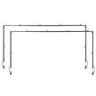 VEVOR 2Pcs Over The Table Rod Stand Arch Frame 28-98 in L Adjustable Clamp Décor