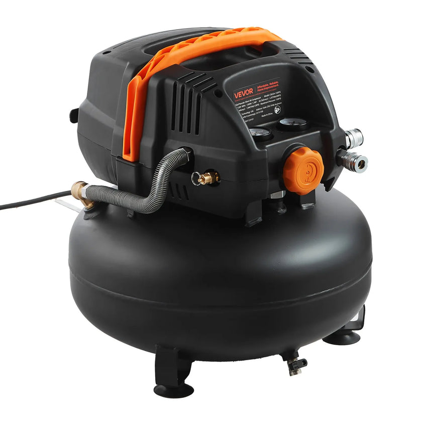 VEVOR 6 Gallon Air Compressor 1.7HP 2.3CFM @ 90PSI & 150PSI Max Working Pressure