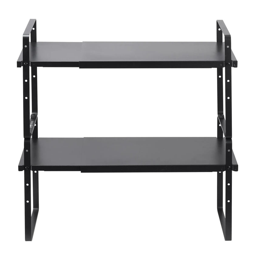 VEVOR 2 Tier Cabinet Organizer Shelf Counter Shelves Steel Storage Spice Rack