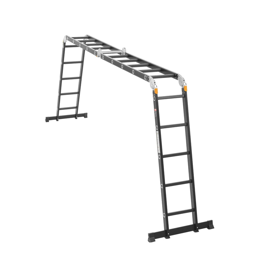 VEVOR Multi-Purpose Folding Ladder 7-in-1 5 Step 19ft Reach Height for Work