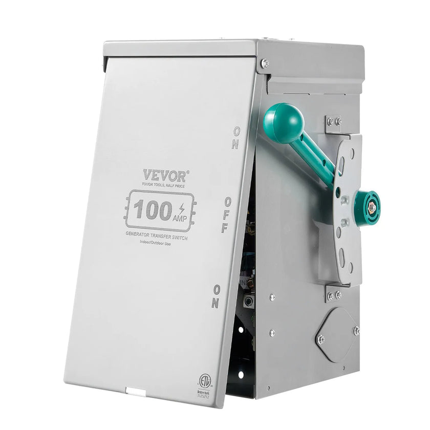 VEVOR 100A Generator Transfer Switch 24000W Manual Transfer Switch 120/240V