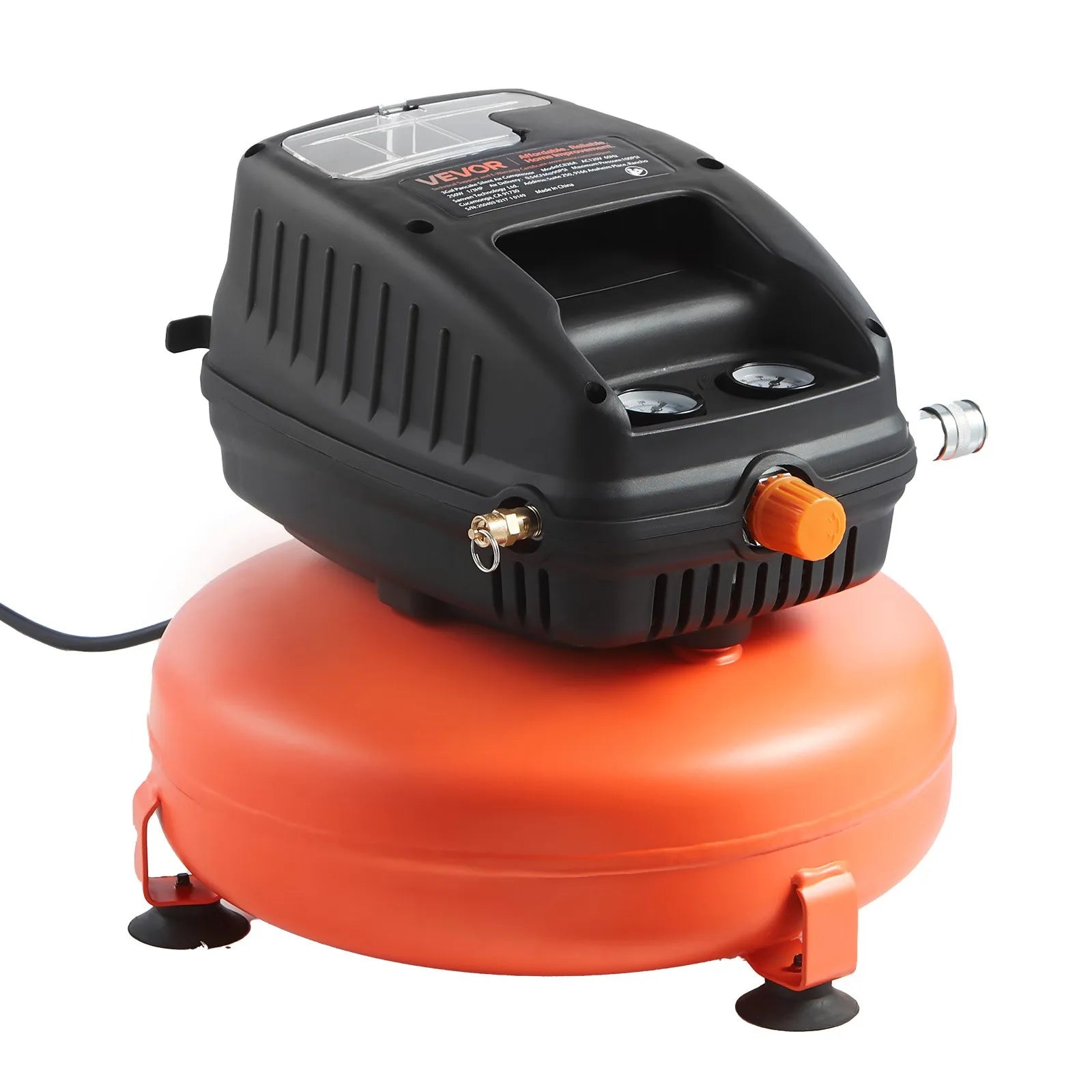 VEVOR 3 Gallon Air Compressor 1/3HP 0.54CFM@90PSI & 100PSI Max Working Pressure