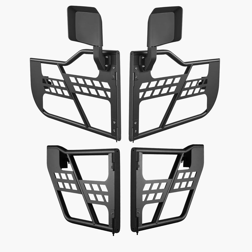 VEVOR 4-Door Jeep Tube Doors Jeep Tubular Door for 2007-2018 Jeep Wrangler JK