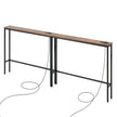 VEVOR Narrow Console Sofa Table Couch Table 2 Pieces for Entryway & Living Room