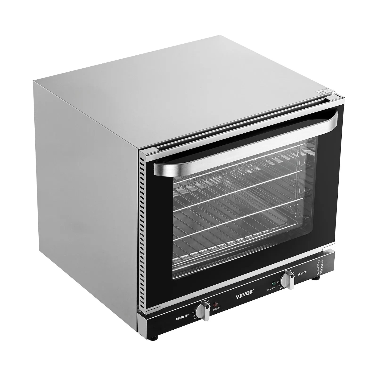 VEVOR 66L Commercial Countertop Oven 2800W Electric Toaster Oven Stainless Steel