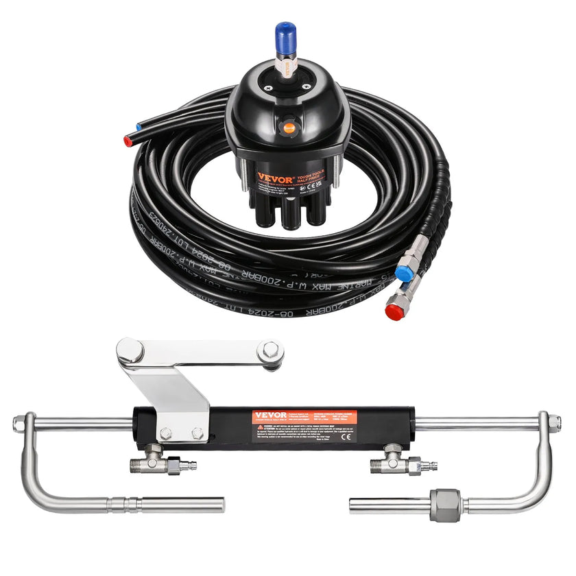 VEVOR 90HP Hydraulic Outboard Steering Kit Marine Boat Hydraulic Steering System