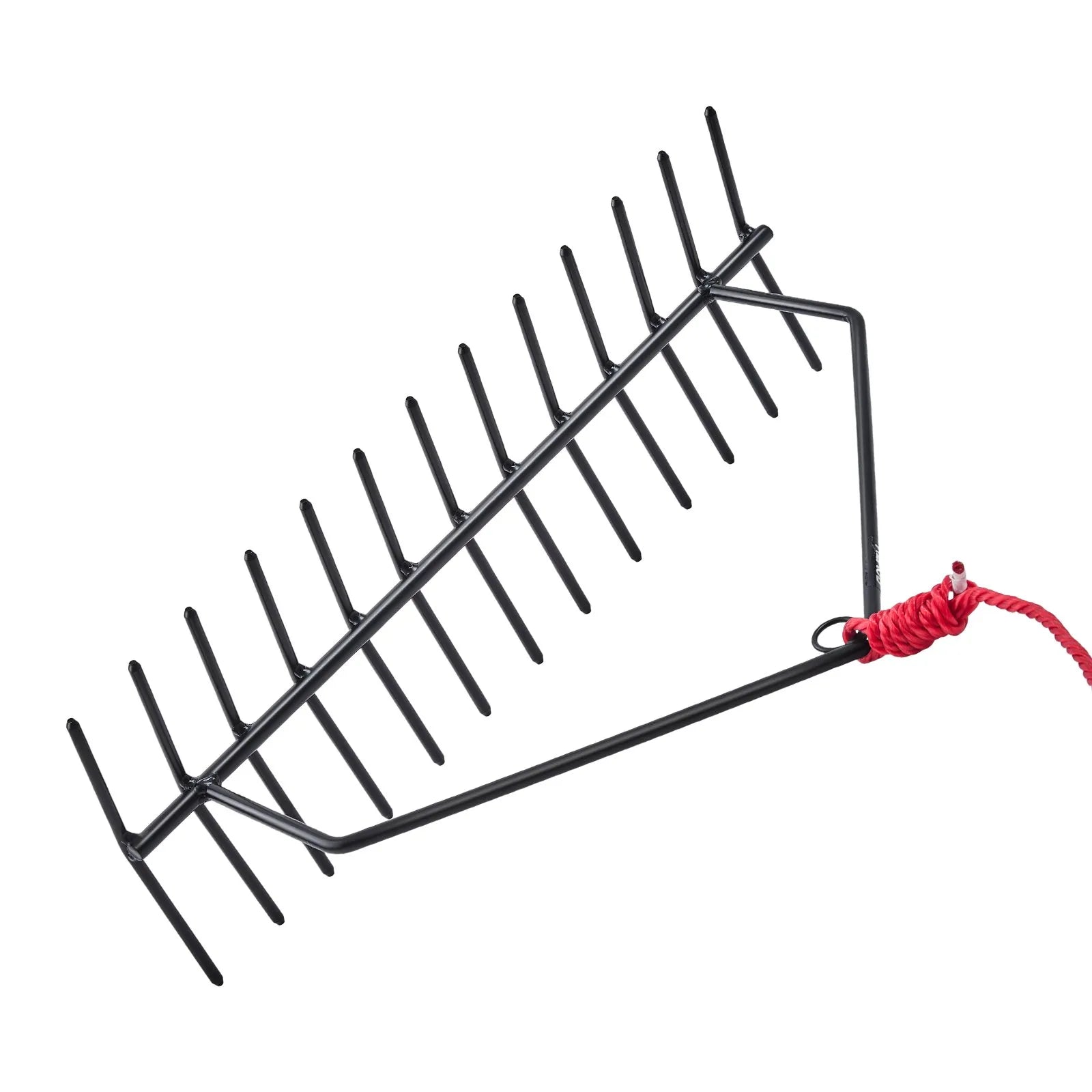 VEVOR 24x8.7 in Pond Aquatic Weed Rake Double-Sided Lake Weed Rake 30ft Rope