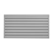 VEVOR 2 x 4 ft Slat Wall Paneling PVC Grey Garage Slatwall with Modular Design