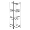 VEVOR 4 Tiers Water Jug Holder Single Row Water Bottle Rack for 4 Bottles Black