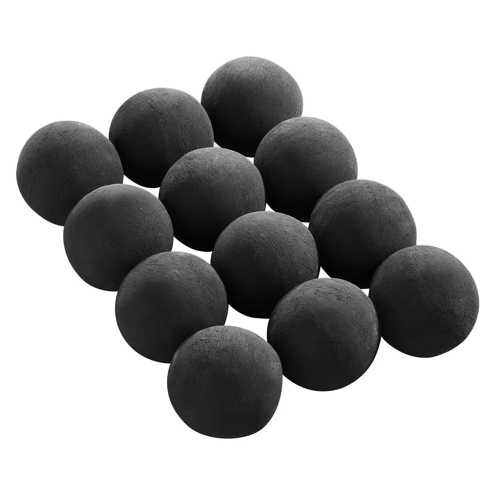 VEVOR 4 Inch 12 Pcs Ceramic Fire Balls Round Fire Stones Reusable Lava Rocks