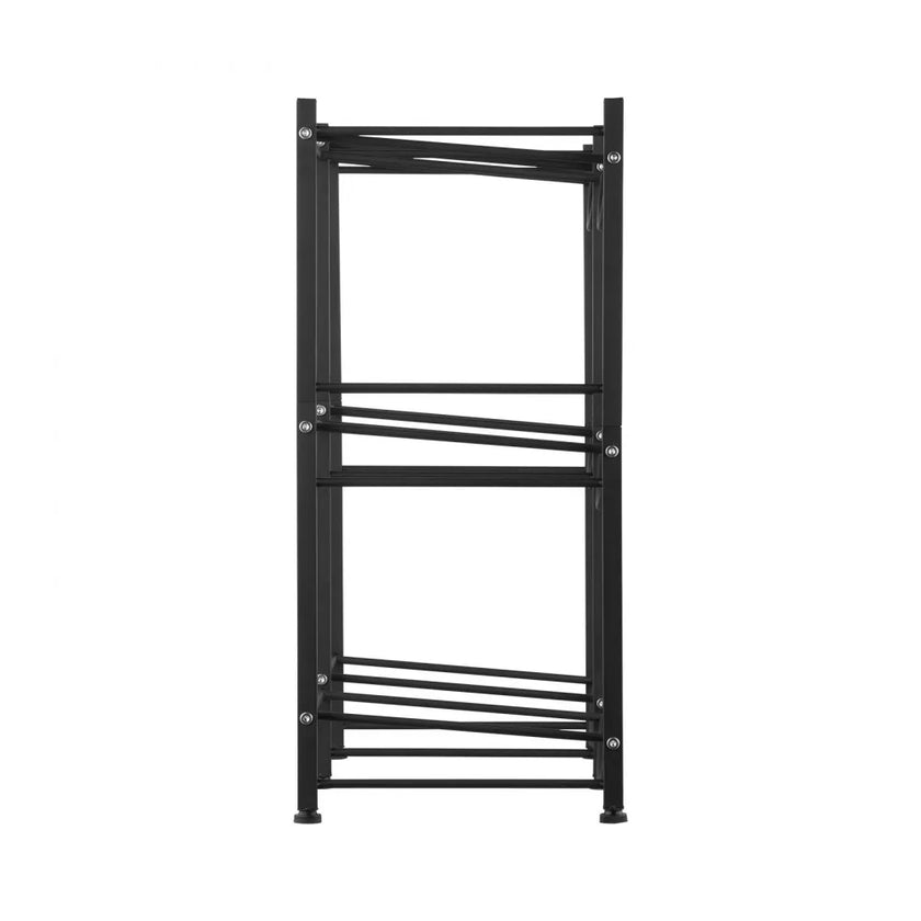 VEVOR 3 Tiers Water Jug Holder Double Row Water Bottle Rack for 6 Bottles Black