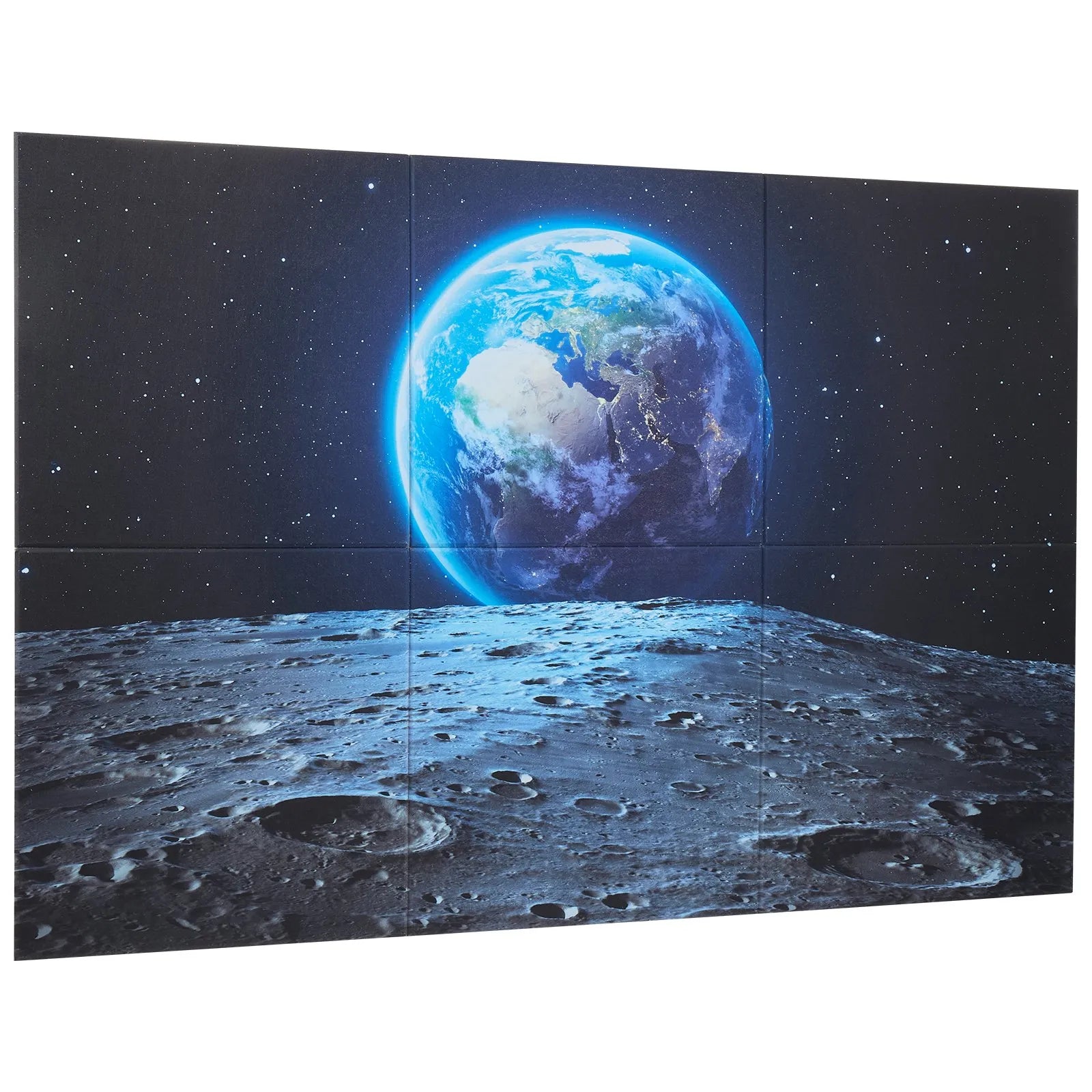 VEVOR 6 Pack Art Acoustic Panels 23.6 x 23.6 inch Self Adhesive for Home Earth