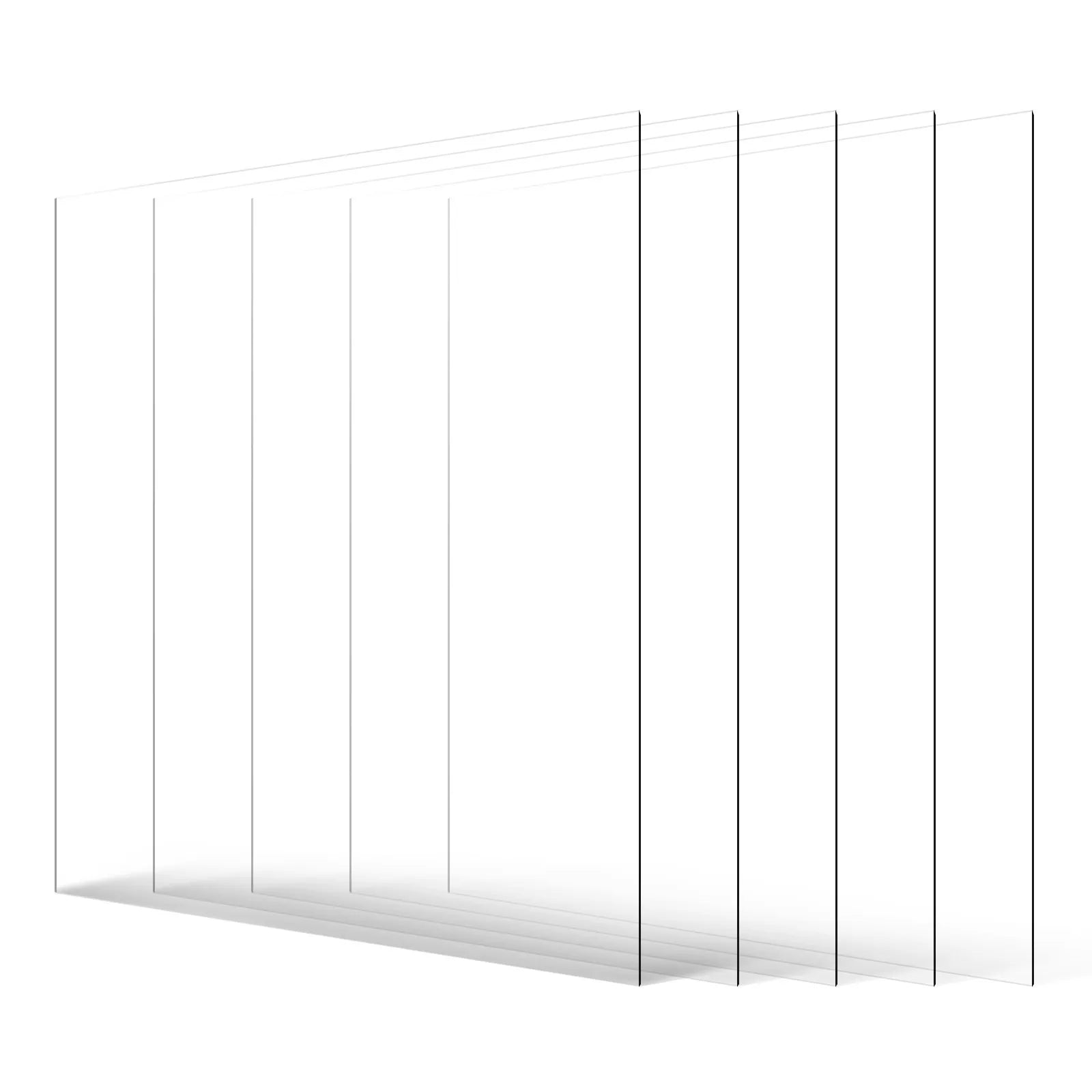 VEVOR 5-Pack PET/Plexiglass Sheets 24 x 36 Inch Plastic Sheets 0.04 Inch Thick