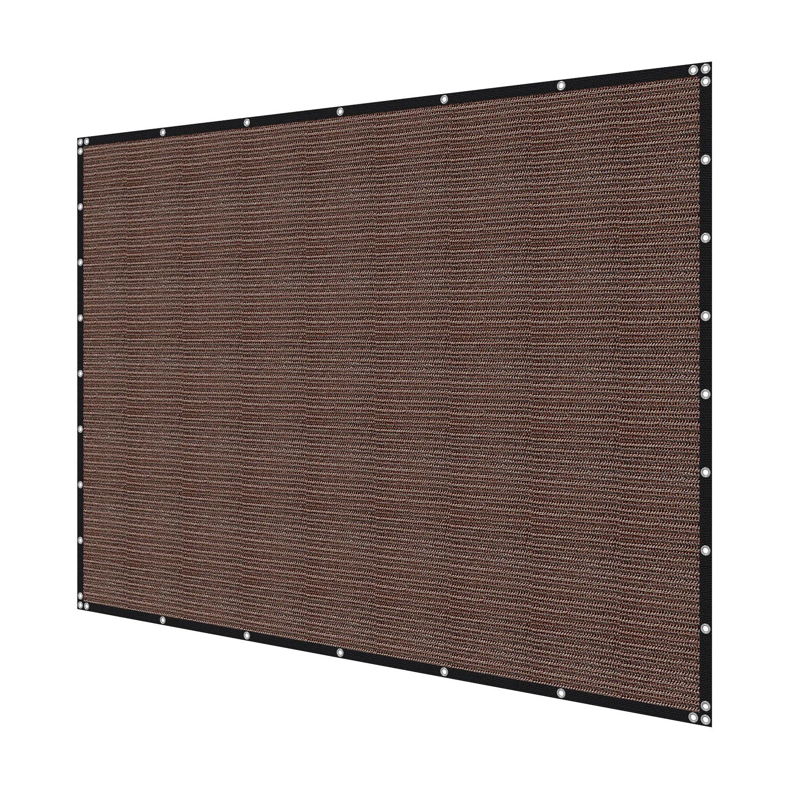 VEVOR 90% Sun Shade Cloth Privacy Screen 8 x 12 ft for Patio Garden (Brown)