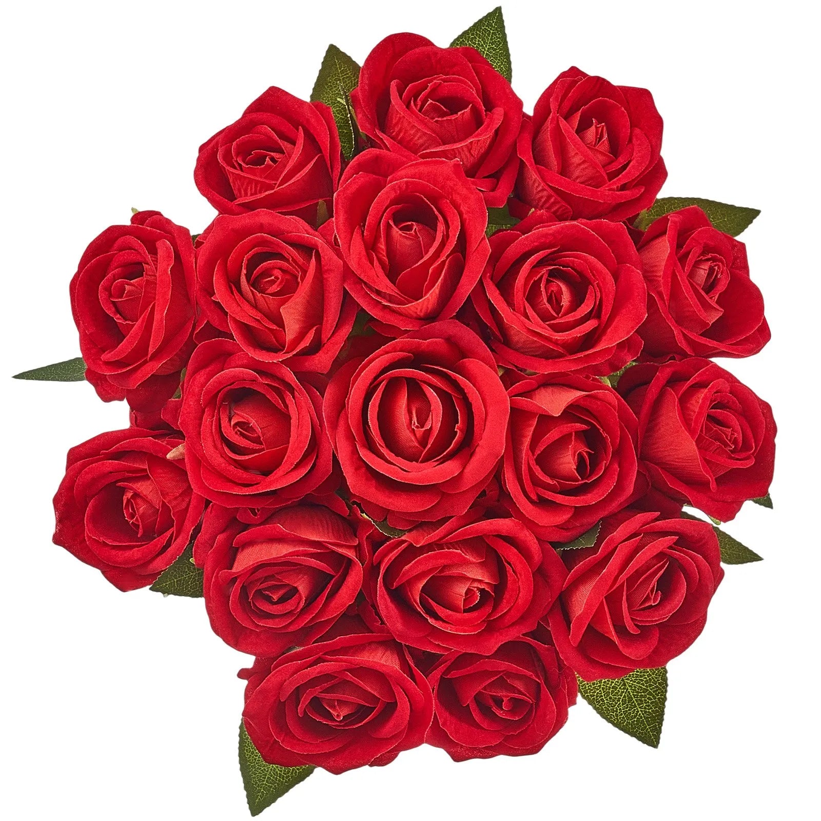 VEVOR 500 Pcs Red Roses Artificial Flowers Realistic Bouquet for Xmas Home Decor