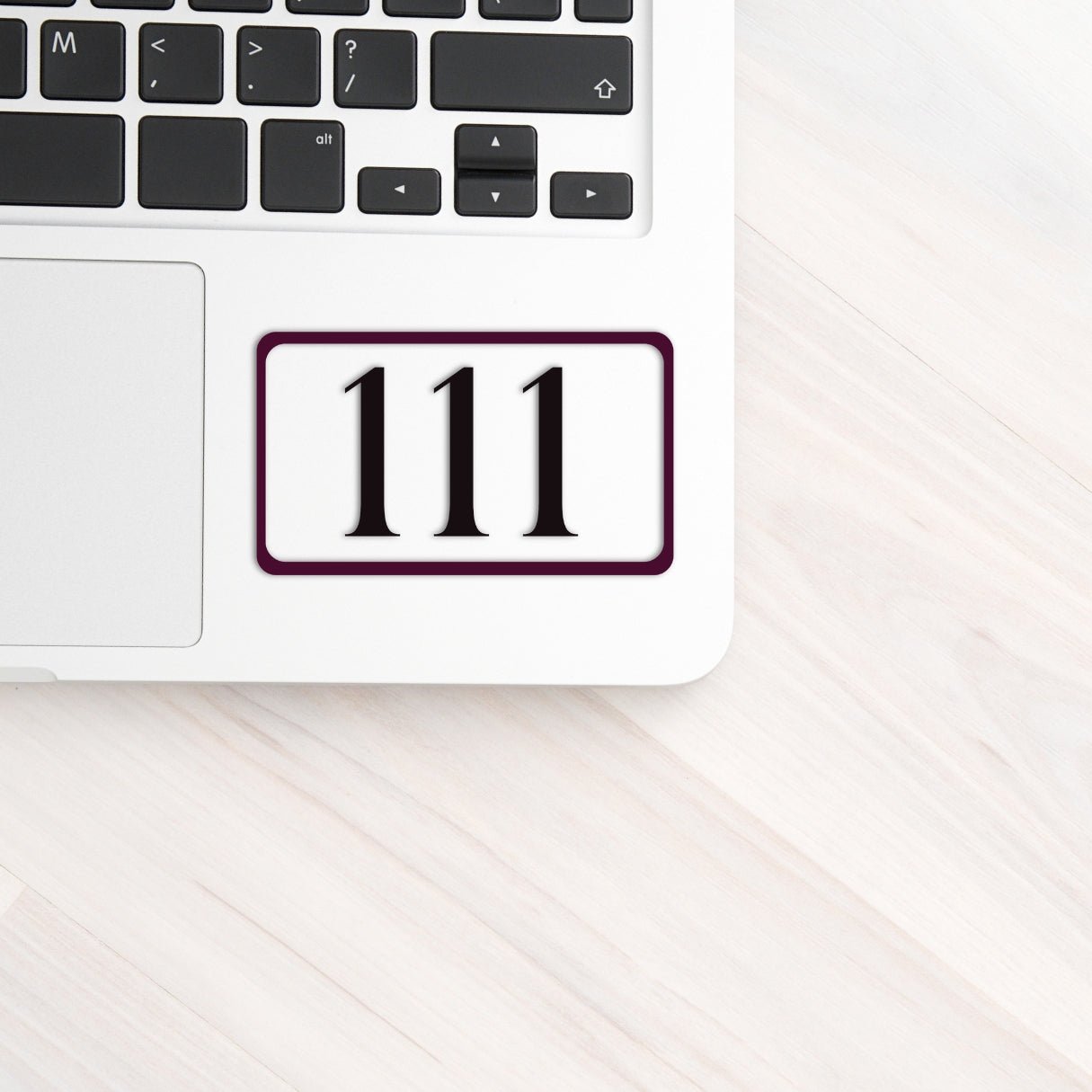 111 Angel Number New Beginnings Sticker