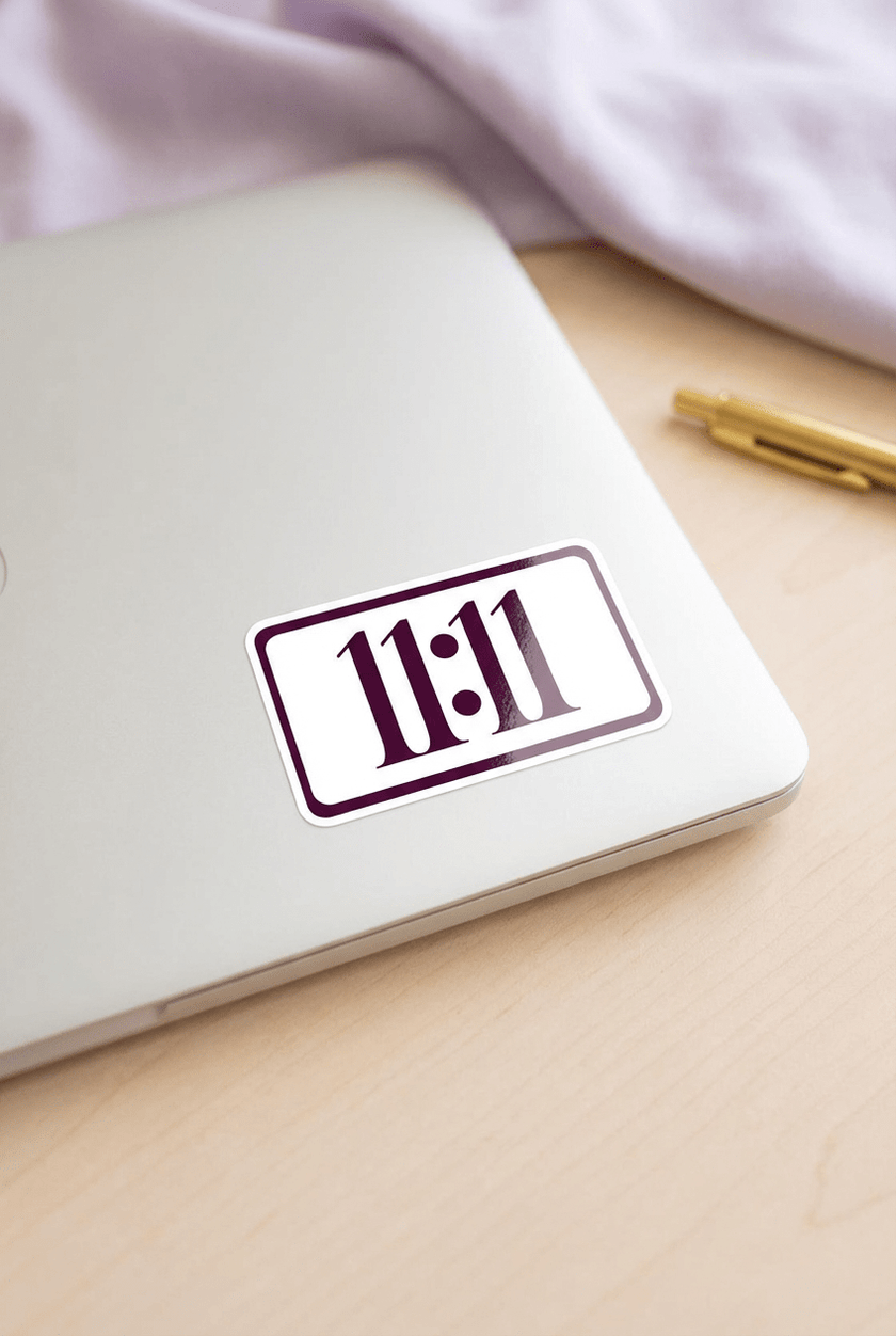 11:11 Angel Number Manifestation Sticker