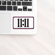 11:11 Angel Number Manifestation Sticker