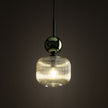 SOPHIA Ribbed Glass Pendant Light for Kitchen Island, Dining Room & Contemporary Interiors