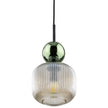 SOPHIA Ribbed Glass Pendant Light for Kitchen Island, Dining Room & Contemporary Interiors