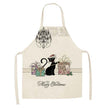 European and American cartoon cute cat apron