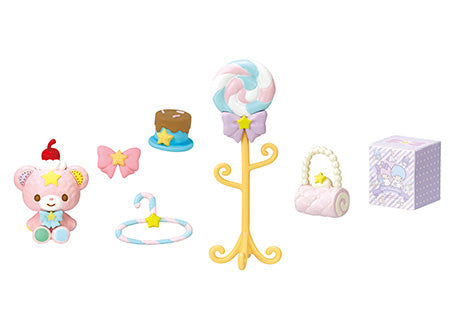 Sanrio: LittleTwinStars PASTEL SWEETS ROOM (1 Random Box) (Re-ment Blind Box)
