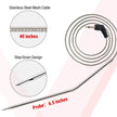 Oven Probe Thermometer with Digital Timer, 40-inch Mesh Cable, 0°C to 300°C, Grey