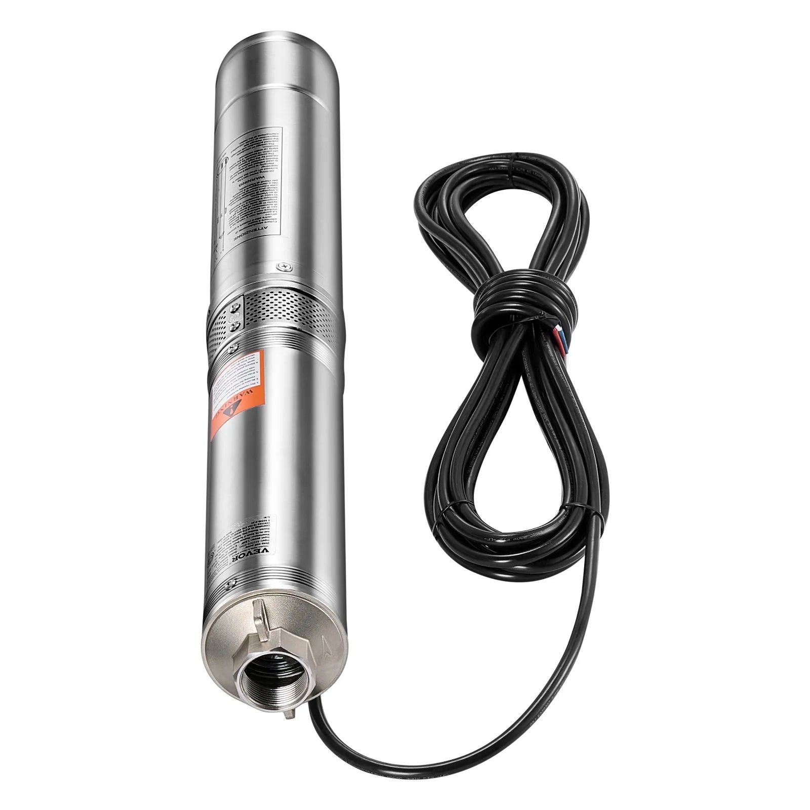 VEVOR 1HP Deep Well Submersible Pump Stainless Steel Pump 230V 31.7 GPM 207 ft
