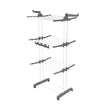 VEVOR 4-Tier Foldable Clothes Drying Rack with 24 Drying Poles and 4 Castors