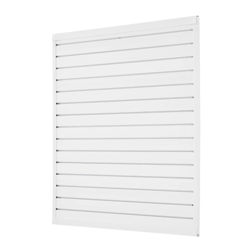 VEVOR 4 x 4 ft Slat Wall Paneling PVC White Garage Slatwall with Modular Design