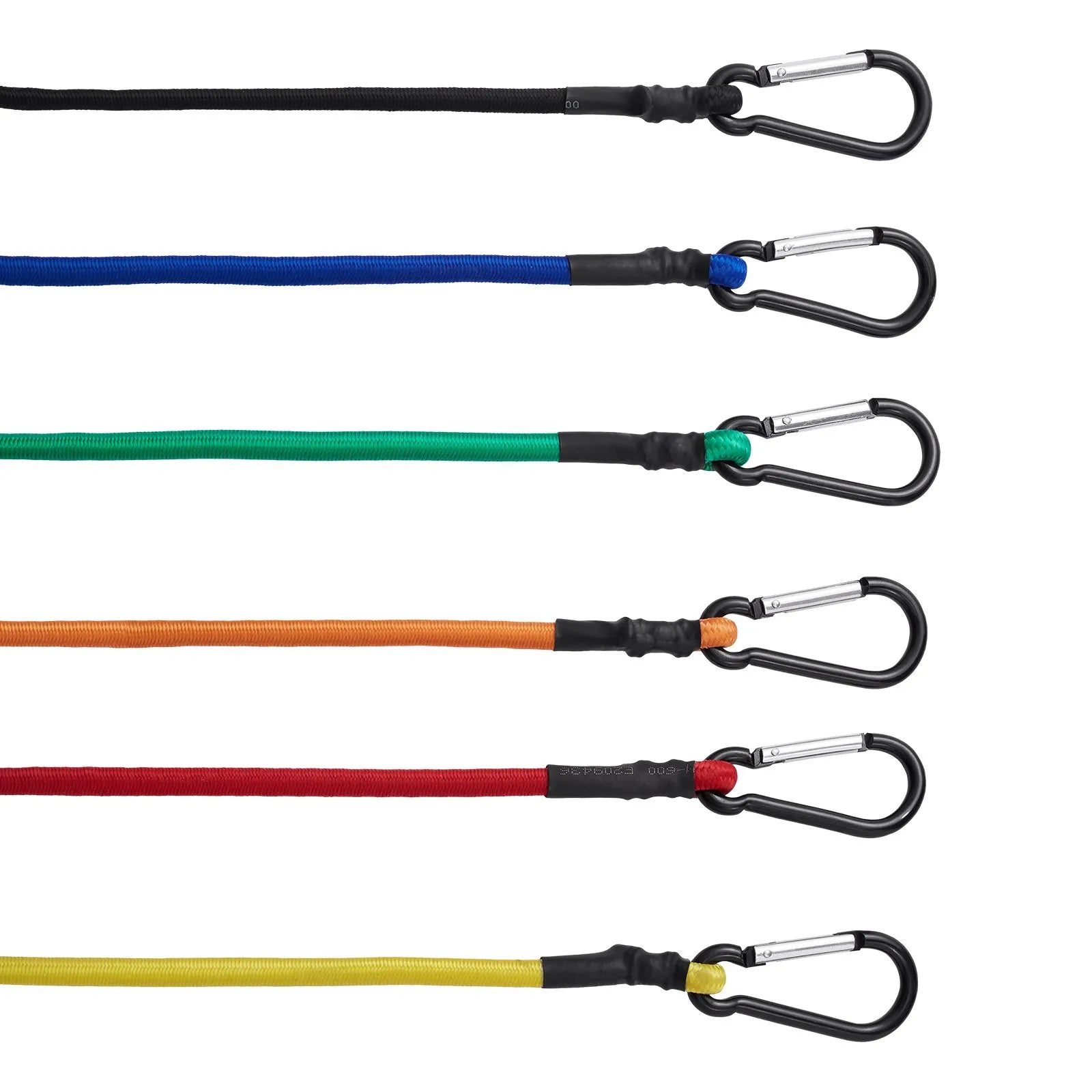 VEVOR 30 Pcs Bungee Cords Set 8mm Heavy Duty Bungee Straps with Steel Carabiners