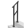 VEVOR 1-2 Handrails for Outdoor for Seniors Porch Deck Black Square Tube Steel