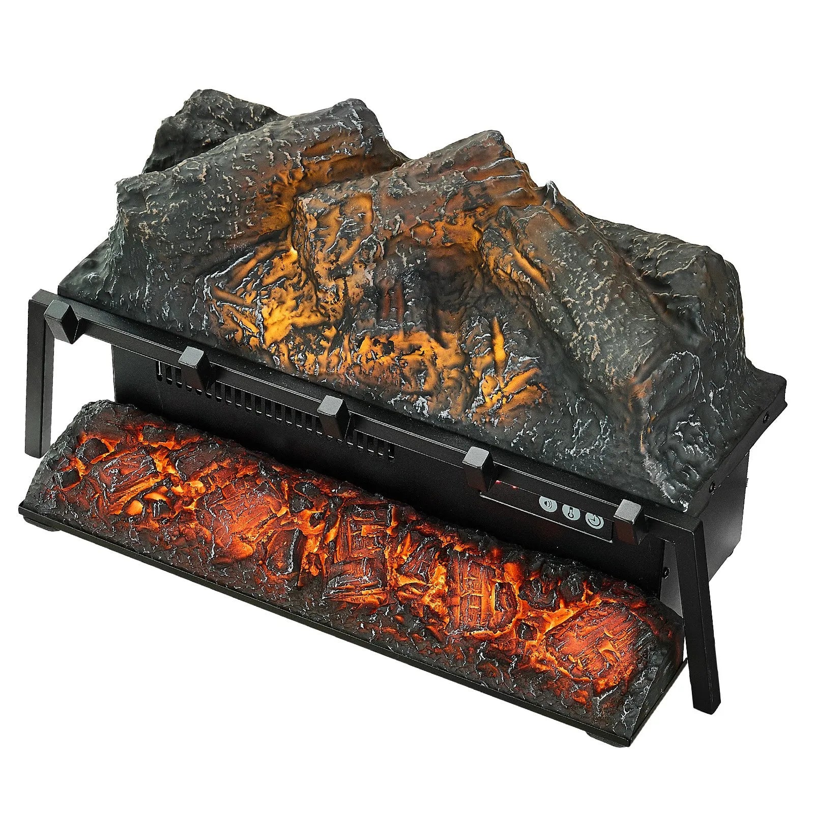 VEVOR 23 Inch Electric Fireplace Log Heater with Crackling Sound Timer Remote